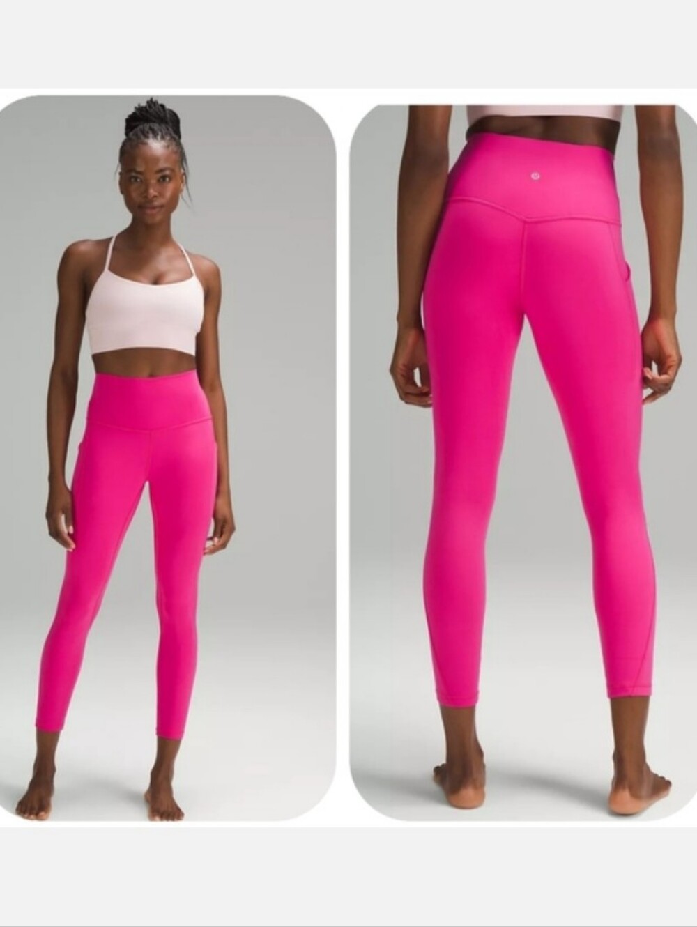Lululemon Align High-Rise Pant with Pockets 25", Sonic Pink, Size 8
